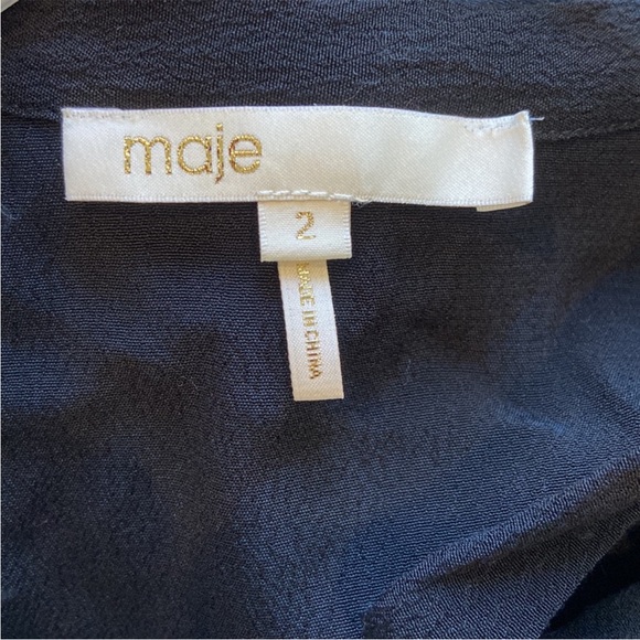 Maje Raboa Dress Medium (Sz 4-6) Goth DarkAcademia Whimsygoth Witchy LBD - Picture 6 of 6